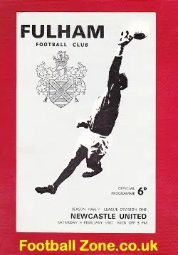 Fulham v Newcastle United 1967