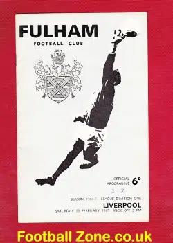 Fulham v Liverpool 1967