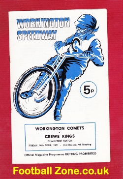 Workington Speedway v Crewe 1971