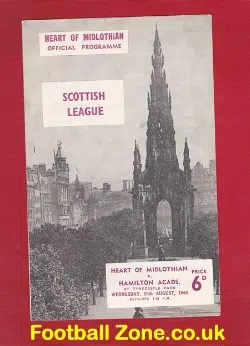 Heart Of Midlothian v Hamilton Academical 1965
