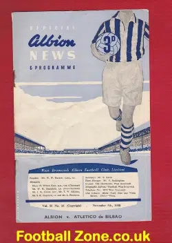 West Bromwich Albion v Grenchen 1959 – Friendly Match