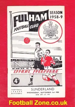 Fulham v Sunderland 1958