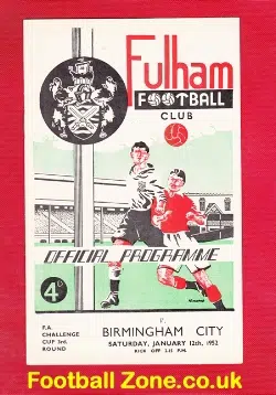 Fulham v Birmingham City 1952