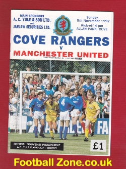Cove Rangers v Manchester United 1992 – at Allan Park