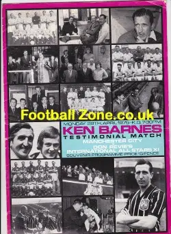 Ken Barnes Testimonial Manchester City 1975 + Best  Law Charlton