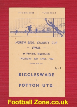 Biggleswade Town v Potton United 1953 – Charity Cup Final
