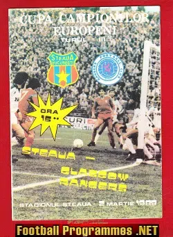 Steaua Bucharest v Glasgow Rangers 1988 – Romania
