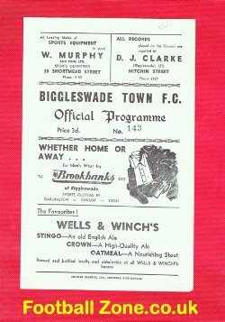Biggleswade Town v Spalding United 1957
