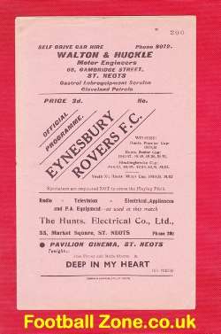 Eynesbury Rovers v Biggleswade Town 1956
