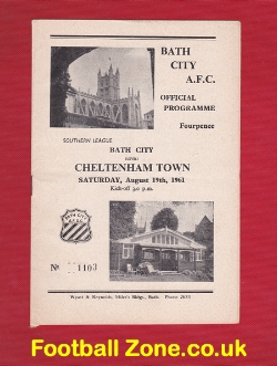 Bath City v Cheltenham Town 1961