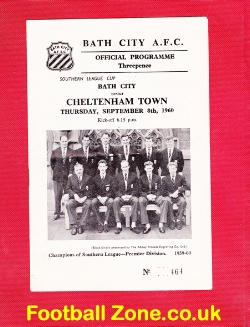Bath City v Cheltenham Town 1960