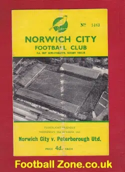 Norwich City v Peterborough 1961 - Friendly Match