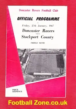 Doncaster Rovers v Stockport County 1967 - Friendly Match