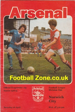 Arsenal v Norwich City 1979