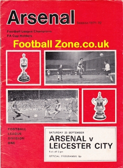 Arsenal v Leicester City 1971