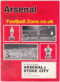 Arsenal v Stoke City 1971