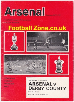 Arsenal v Derby County 1972