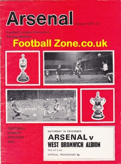 Arsenal v WBA 1971