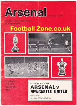 Arsenal v Newcastle United 1971