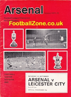 Arsenal v Leicester City 1971
