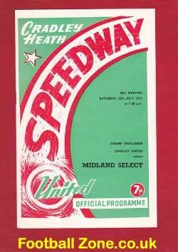 Cradley Heath Speedway v Midlands Select 1973