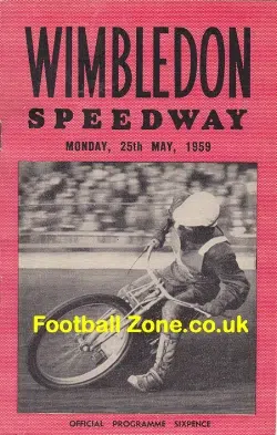 Wimbledon Speedway v Belle Vue 1959