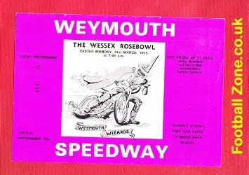 Weymouth Speedway Wessex Rosebowl 1975