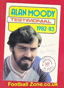 Alan Moody Testimonial Benefit Southend United 1982 – Autograph