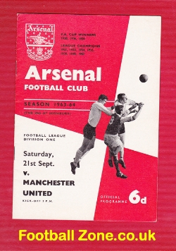 Arsenal v Manchester United 1963