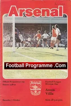 Arsenal v Aston Villa 1978