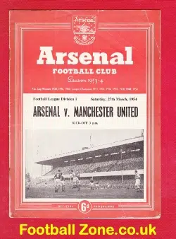 Arsenal v Manchester United 1954