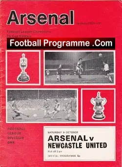 Arsenal v Newcastle United 1971