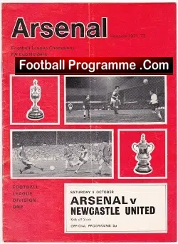Arsenal v Newcastle United 1971