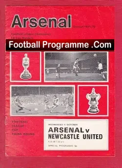 Arsenal v Newcastle United 1971 – LC
