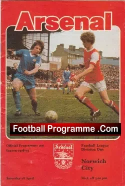Arsenal v Norwich City 1979
