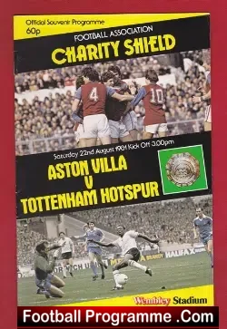 Aston Villa v Tottenham 1981 – Charity Shield – Wembley
