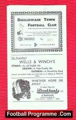 Biggleswade Town v Eynesbury Rovers 1959