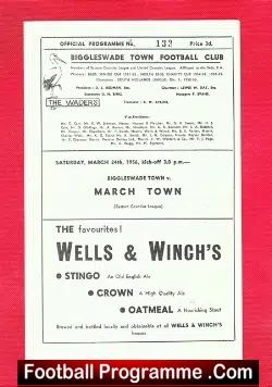 Biggleswade Town v March Town 1956