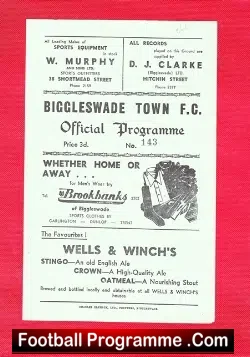 Biggleswade Town v Spalding United 1957