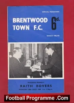 Brentwood Town v Raith Rovers 1969
