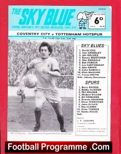 Coventry City v Tottenham 1970 – FA Youth Cup Final