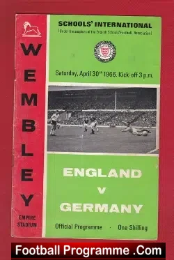England v Germany 1966 – Schools International + Ticket