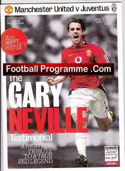 Gary Neville Testimonial Benefit Match Manchester United 2011