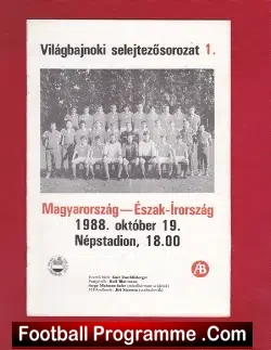 Hungary v Northern Ireland 1988 – World Cup