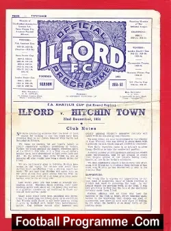 Ilford v Hitchin Town 1951 – Amateur Cup Replay
