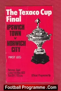 Ipswich Town v Norwich City 1973 – Texaco Cup Final