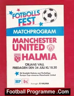 IS Halmia v Manchester United 1988 – Whiteside scored 4 Goals