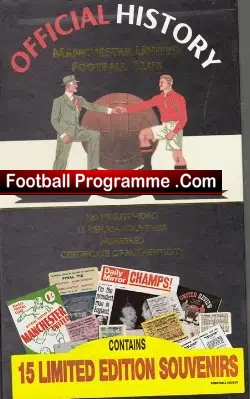 Manchester United Official History Limited Edition Souvenirs - football programme