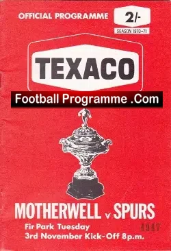 Motherwell v Tottenham 1970 – Texaco Cup