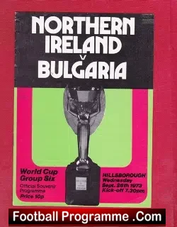 Northern Ireland v Bulgaria 1973